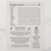 Zeitung Hochzeitsprogramm Einmalprogramme (Hinten)