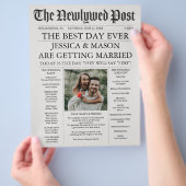 Zeitung Hochzeitsprogramm Einmalprogramme (Hand)