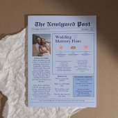 Zeitung Hochzeitsprogramm Elegant Moderne Fun Fakt