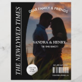 Zeitung Hochzeitsprogramm Foto Magazine Fun Fakten (Vorne)