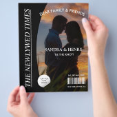 Zeitung Hochzeitsprogramm Foto Magazine Fun Fakten (Hand)