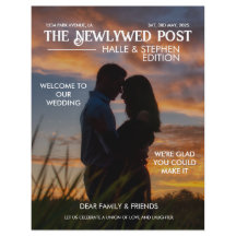 Zeitung Hochzeitsprogramm Foto Moderne Spaß Fakten