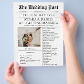 Zeitung Hochzeitsprogramm Zeitstrahl Fächer (Hand)