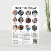 Zeitung Hochzeitzeitzeitschrift und Infografik zum Einladung (Rückseite)