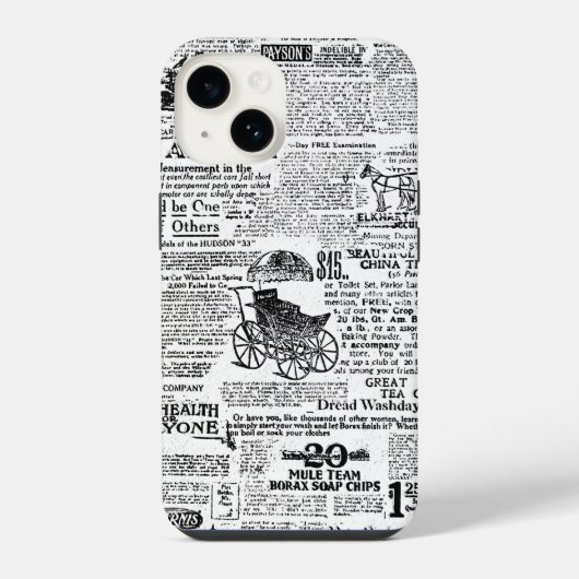 Zeitung iPhone Hülle (Rückseite)