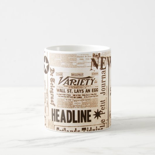 Zeitung Kaffeetasse (Mittel)