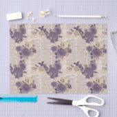 Zeitung Lila Floral Seidenpapier (Handwerk)