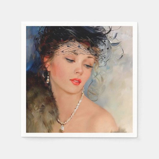 Zeitung Napkin Serviette (Vorderseite)