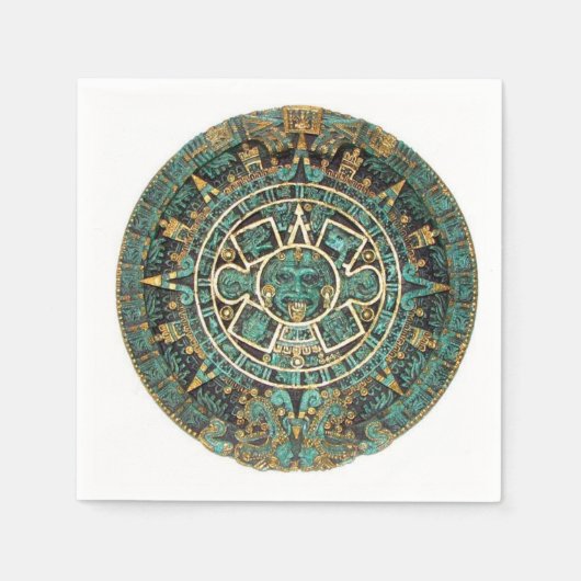 Zeitung Napkins, Aztekisches Grünbuch Serviette (Vorderseite)