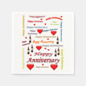 Zeitung Napkins glücklicher Jahrestag Serviette (Vorderseite)