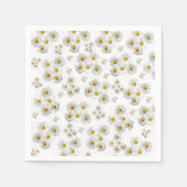 Zeitung Napkins, weißer Daisy Serviette (Vorderseite)