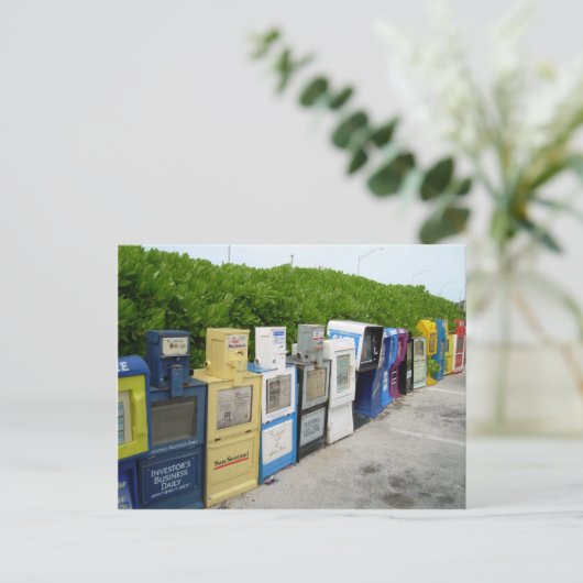 Zeitung Postkarte (Stehend Vorderseite)