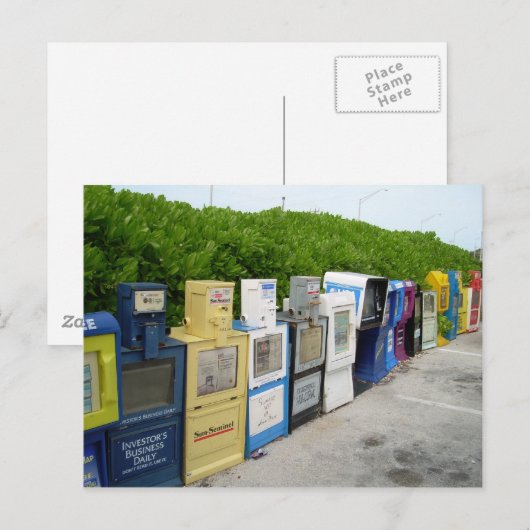 Zeitung Postkarte (Vorne/Hinten)