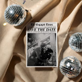 Zeitung Retro Save the Date einzigartig