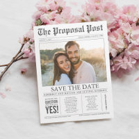 Zeitung Save the Date Foto