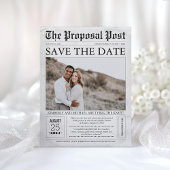Zeitung Save the Date Foto Postkarte
