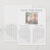 Zeitung "Save the Date" Save The Date (Vorne/Hinten)