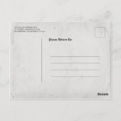 Zeitung Save the Date zwei Fotos Postkarte (Rückseite)