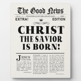 Zeitung Schlagzeilen Weihnachten Fotoplatte