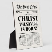 Zeitung Schlagzeilen Weihnachten Fotoplatte (Seite)