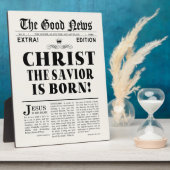 Zeitung Schlagzeilen Weihnachten Fotoplatte (Seite)