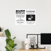 Zeitung Schwangerschaft Ankündigung Couple Fotosho Poster (Heimbüro)