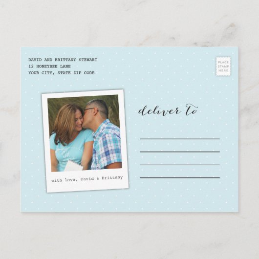 Zeitung | Schwangerschaftsankündigung Ankündigungspostkarte (Rückseite)