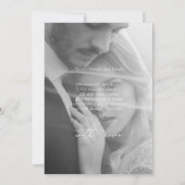 Zeitung Schwarzer Dunkler Modus Einzigartiges Foto Dankeskarte (Rückseite)