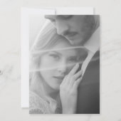 Zeitung Schwarzer Dunkler Modus Einzigartiges Foto Einladung (Rückseite)