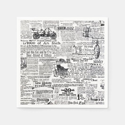 Zeitung Serviette (Vorderseite)