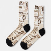 Zeitung Socken (Linkes Detail)