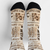 Zeitung Socken (Oben)