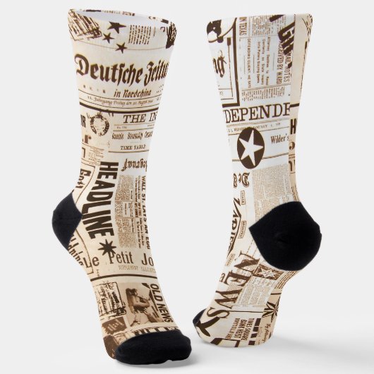 Zeitung Socken (Gewinkelt)