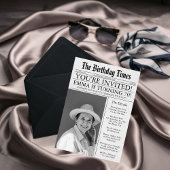 Zeitung Unique Fun 70. Geburtstag Foto Party Einladung