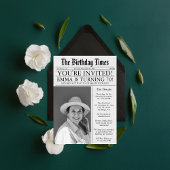 Zeitung Unique Fun 70. Geburtstag Foto Party Einladung