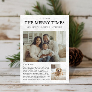Zeitung Was für ein Jahr Hunde Foto Weihnachten