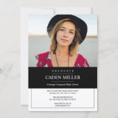 Zeitung Zeitschrift Abschluss Einladung (Rückseite)