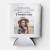 Zeitung zum 21. Geburtstag Dosenkühler (Vorderseite)