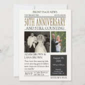 Zeitung zum 50. Jahrestag Einladung (Vorderseite)