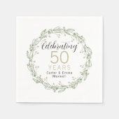 Zeitung zum 50. Jubiläum Napkins Serviette (Vorderseite)