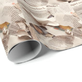 Zeitung zum ersten Hochzeitstag Geschenkpapier (Rolleneckpunkt)