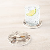 Zeitung zum ersten Hochzeitstag Getränkeuntersetzer (Seite)