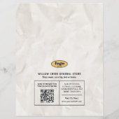 Zeitung zurück zum Flyer, Einzelhandel Flyer (Hinten)