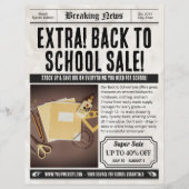 Zeitung zurück zum Flyer, Einzelhandel Flyer (Vorne)