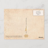 Zeitungen, Briefe und Schreibgeräte Postkarte (Rückseite)