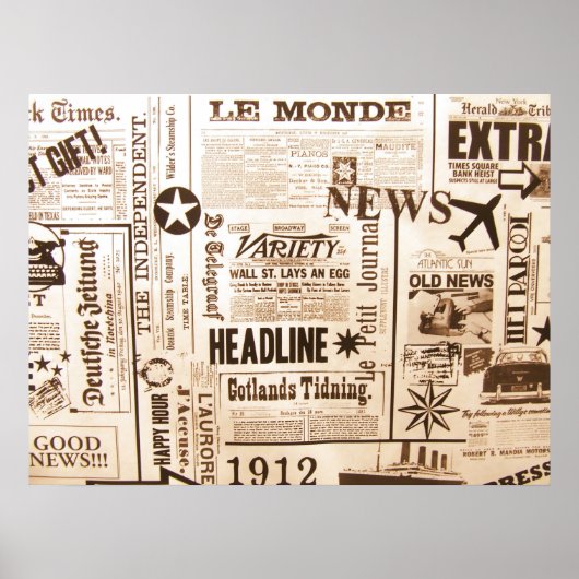 Zeitungen Poster (Vorne)