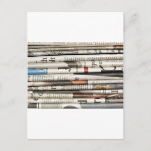 Zeitungen Postkarte