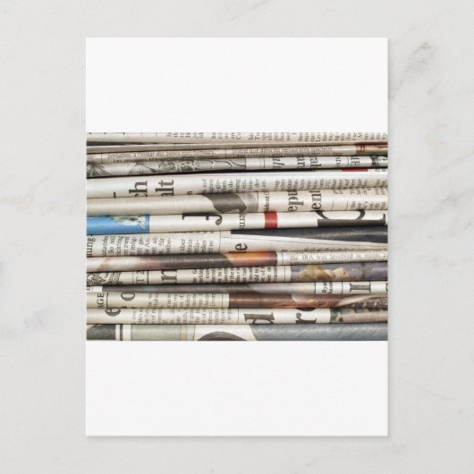 Zeitungen Postkarte (Vorderseite)