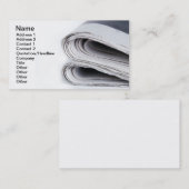 Zeitungen Visitenkarte (Vorne/Hinten)