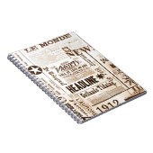 Zeitungs-Druck-Entwurf Notizblock (Rechte Seite)